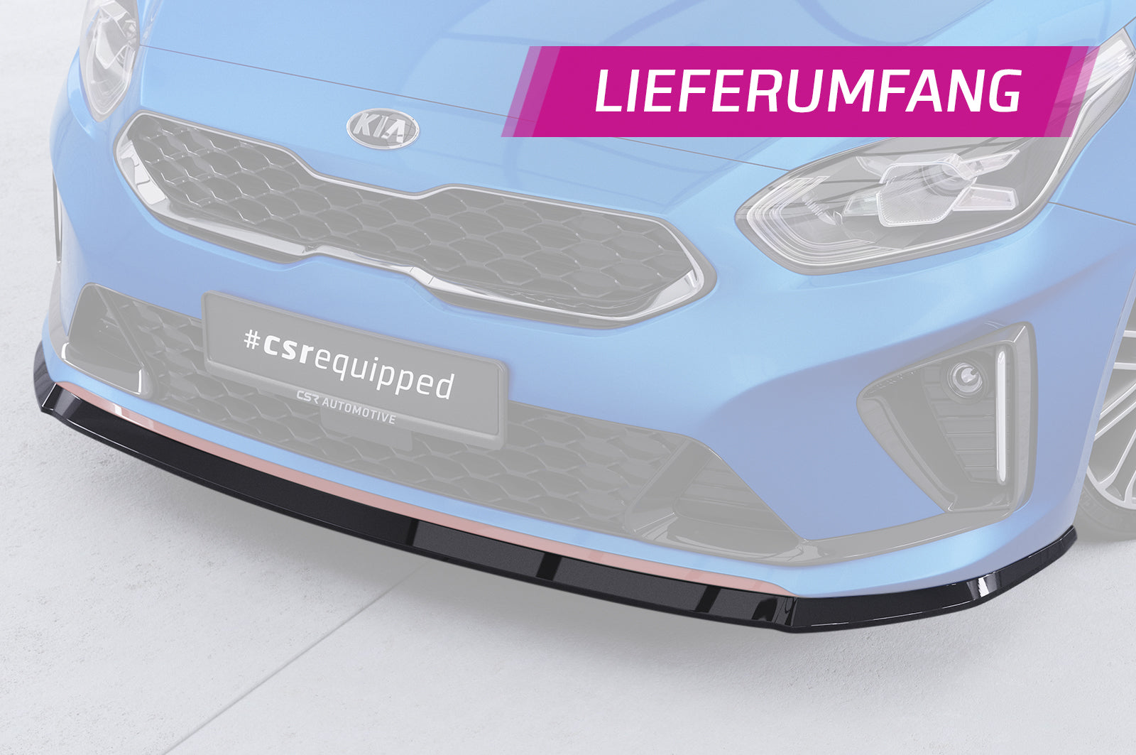CSR Frontspoiler | Cup-Spoilerlippe mit ABE für Kia Ceed / ProCeed (CD) GT CSL422