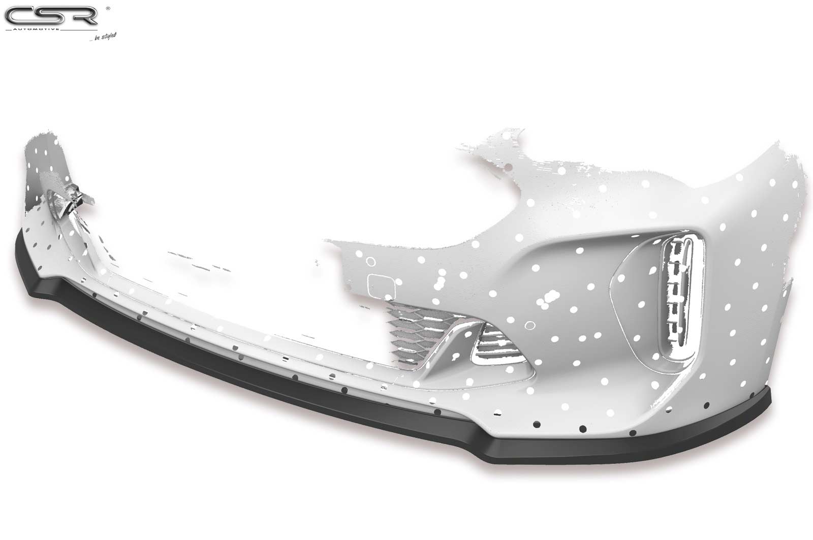 CSR Frontspoiler | Cup-Spoilerlippe mit ABE für Kia Stinger GT CSL426-C Carbon Look Hochglanz (keine Lackierung erforderlich)