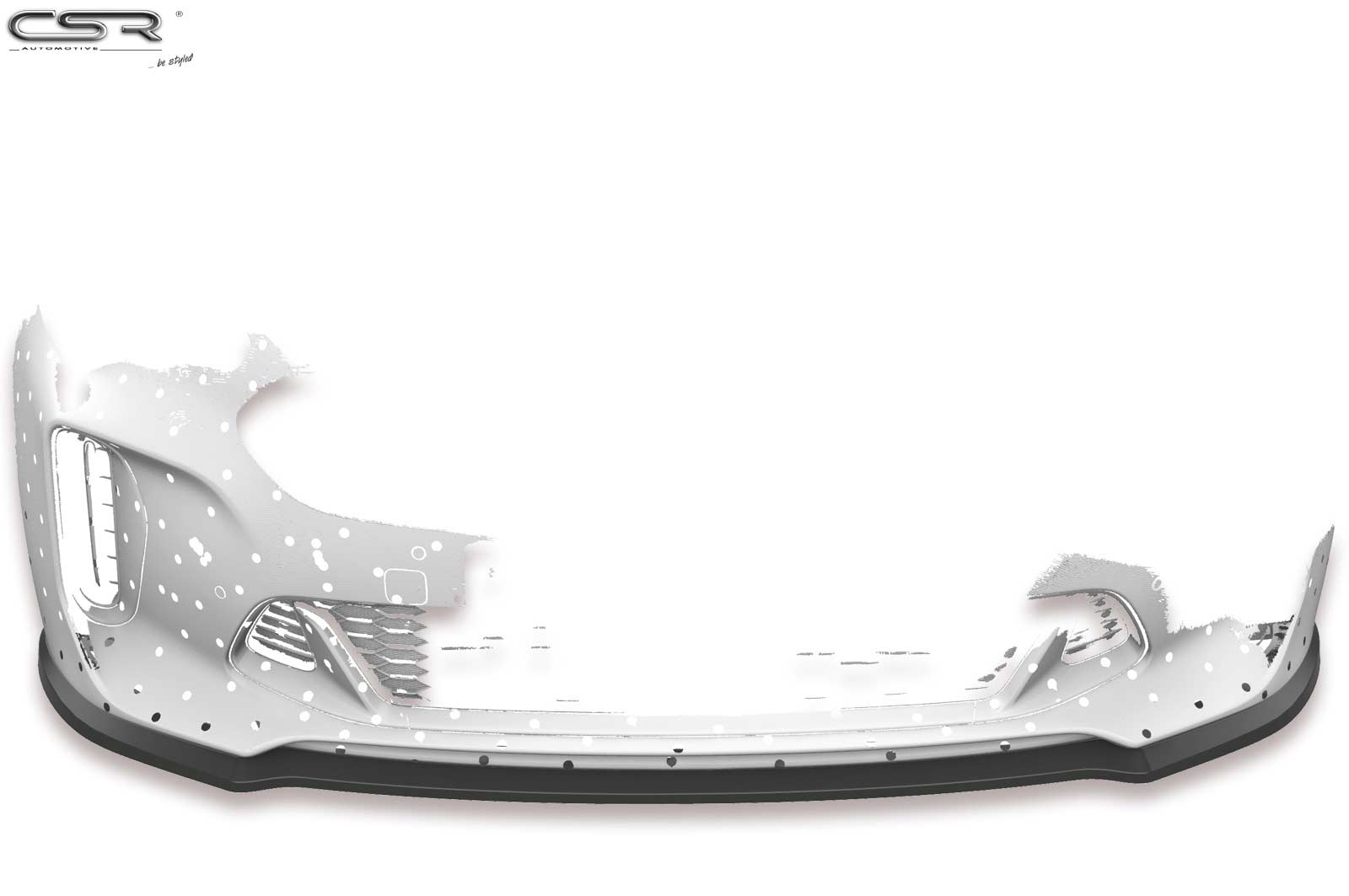 CSR Frontspoiler | Cup-Spoilerlippe mit ABE für Kia Stinger GT CSL426-C Carbon Look Hochglanz (keine Lackierung erforderlich)