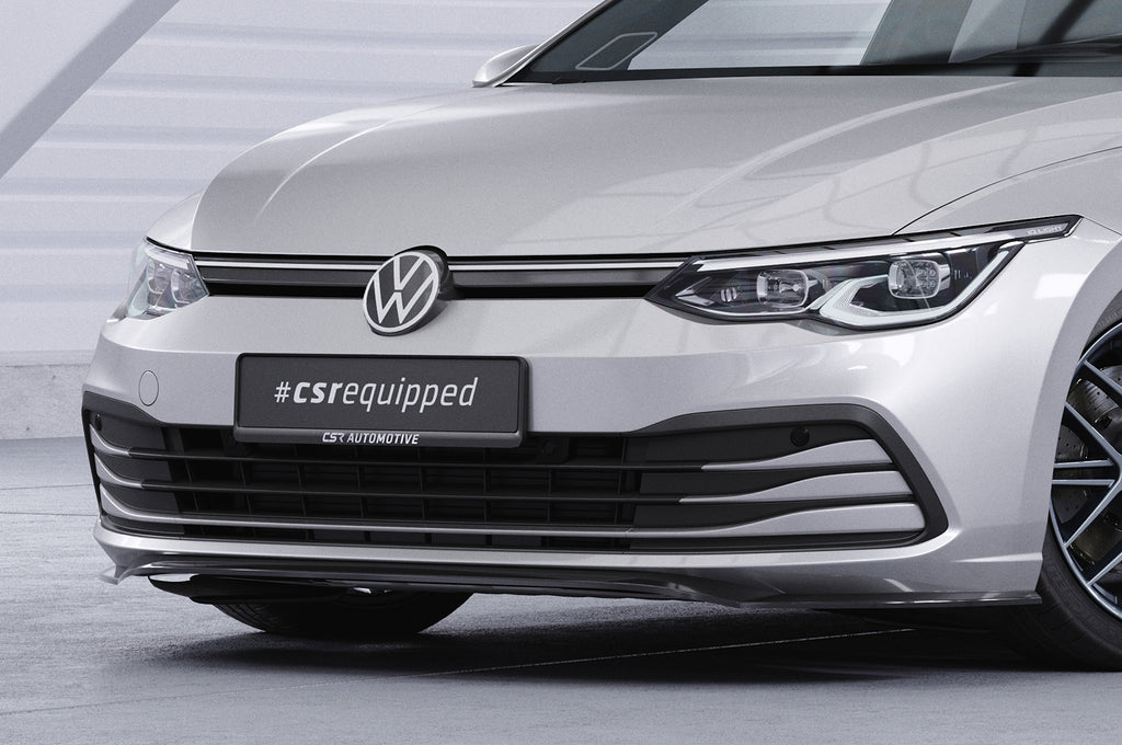 CSR Frontspoiler | Cup-Spoilerlippe mit ABE für VW Golf 8 (Typ CD) CSL428-L Unlackiert roh (Lackierung erforderlich)