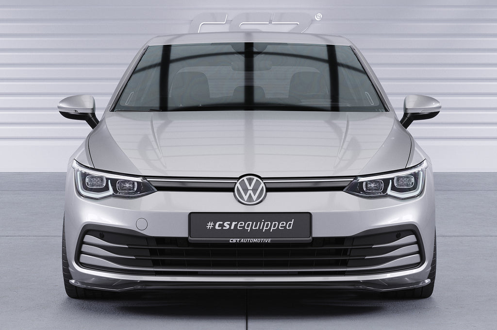 CSR Frontspoiler | Cup-Spoilerlippe mit ABE für VW Golf 8 (Typ CD) CSL428-C Carbon Look Hochglanz (keine Lackierung erforderlich)