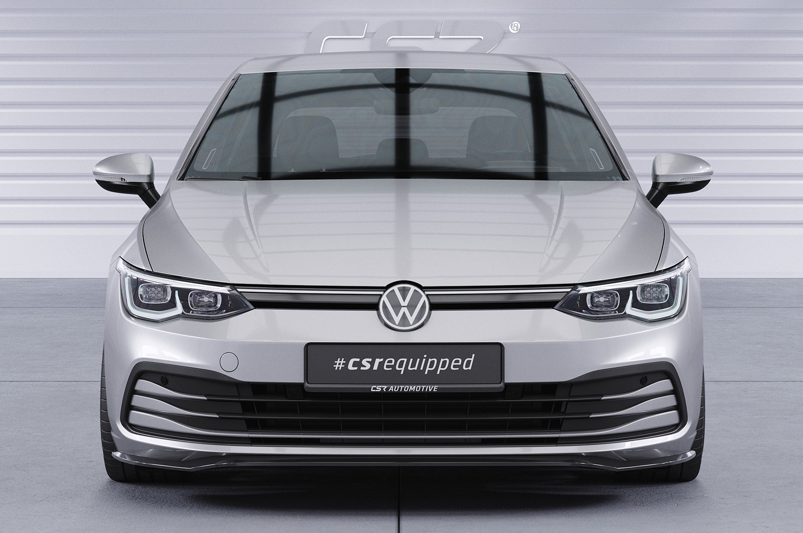 CSR Frontspoiler | Cup-Spoilerlippe mit ABE für VW Golf 8 (Typ CD) CSL428-L Unlackiert roh (Lackierung erforderlich)
