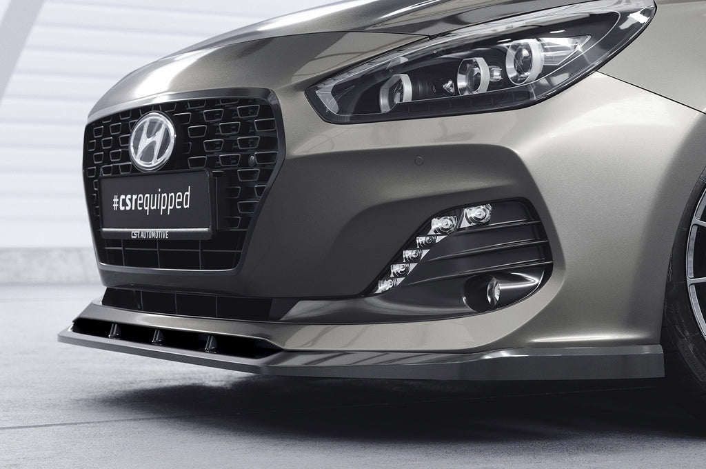 CSR Frontspoiler | Cup-Spoilerlippe mit ABE für Hyundai I30 (PD) CSL434-L Unlackiert roh (Lackierung erforderlich)