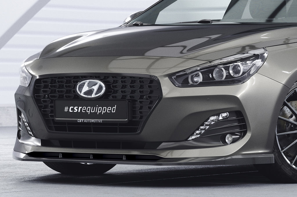 CSR Frontspoiler | Cup-Spoilerlippe mit ABE für Hyundai I30 (PD) CSL434-L Unlackiert roh (Lackierung erforderlich)