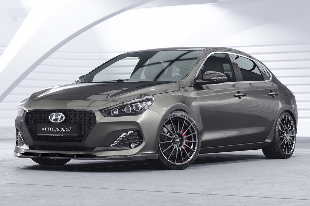 CSR Frontspoiler | Cup-Spoilerlippe mit ABE für Hyundai I30 (PD) CSL434-L Unlackiert roh (Lackierung erforderlich)