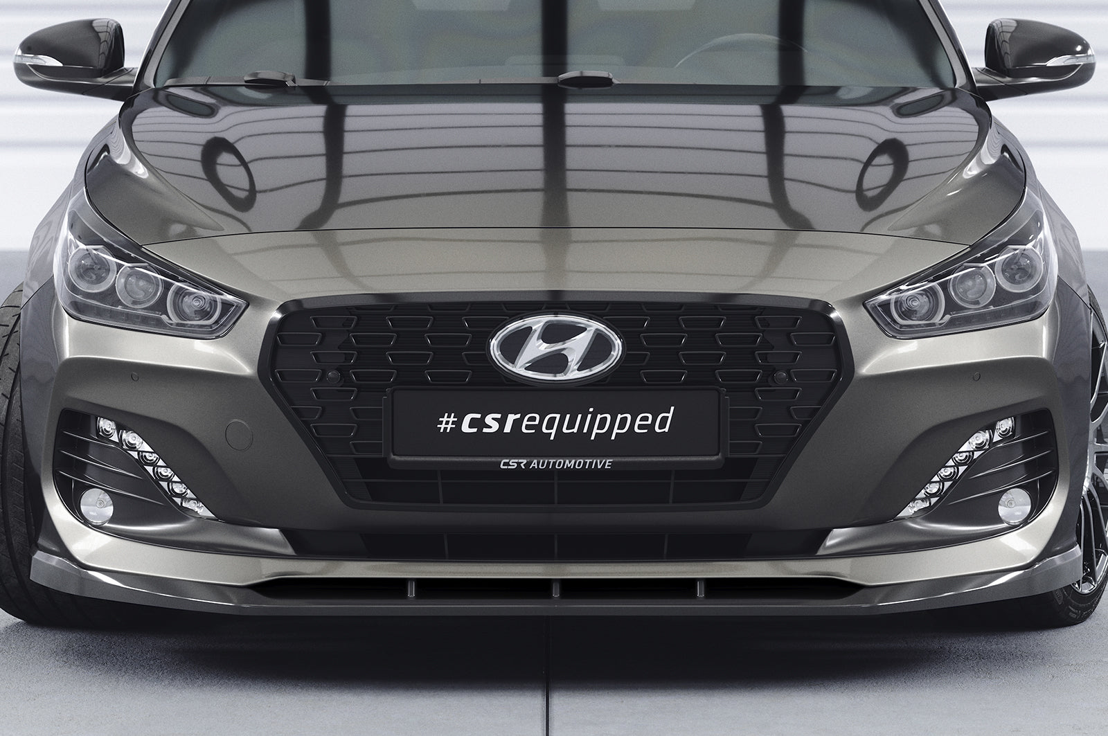 CSR Frontspoiler | Cup-Spoilerlippe mit ABE für Hyundai I30 (PD) CSL434-L Unlackiert roh (Lackierung erforderlich)