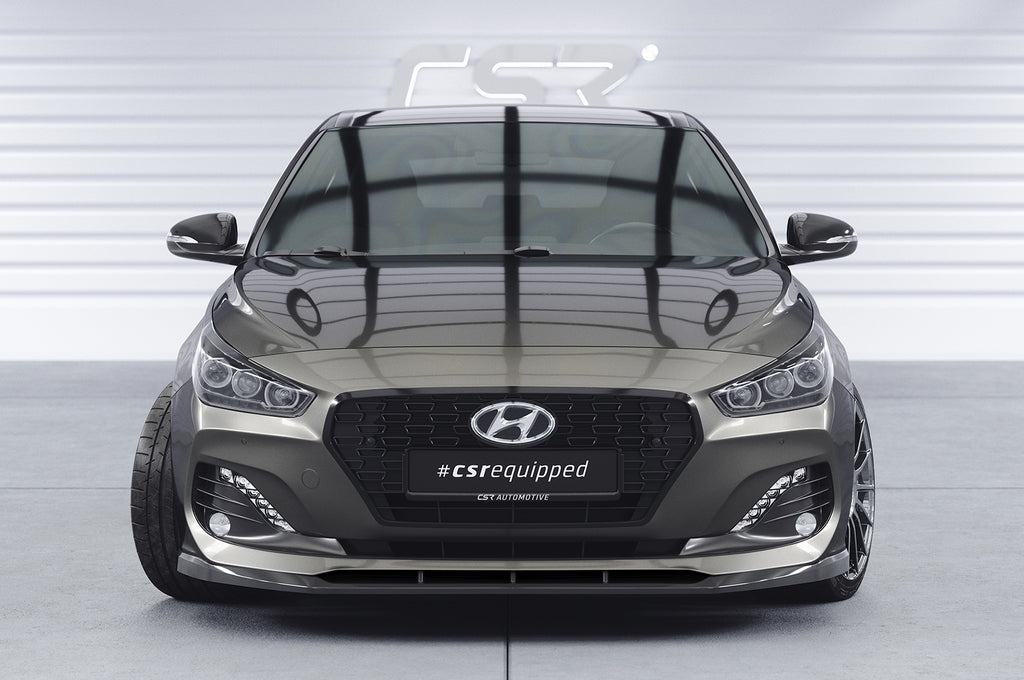 CSR Frontspoiler | Cup-Spoilerlippe mit ABE für Hyundai I30 (PD) CSL434-L Unlackiert roh (Lackierung erforderlich)