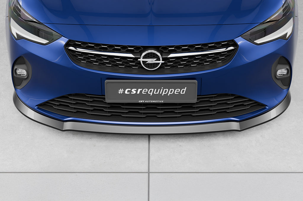 CSR Frontspoiler | Cup-Spoilerlippe mit ABE für Opel Corsa F CSL435-G Glossy schwarz Hochglanz (keine Lackierung erforderlich)