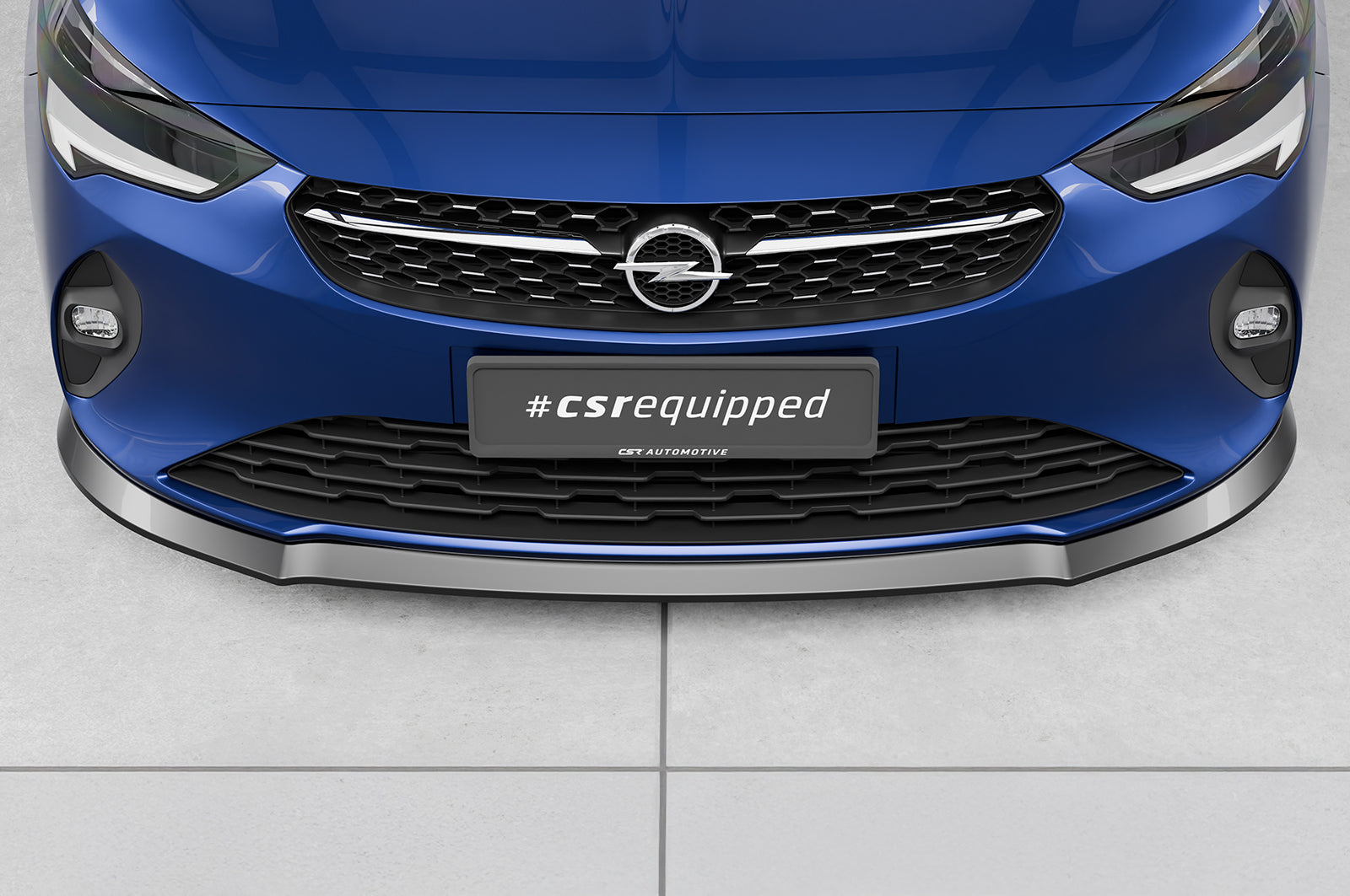 CSR Frontspoiler | Cup-Spoilerlippe mit ABE für Opel Corsa F CSL435-G Glossy schwarz Hochglanz (keine Lackierung erforderlich)