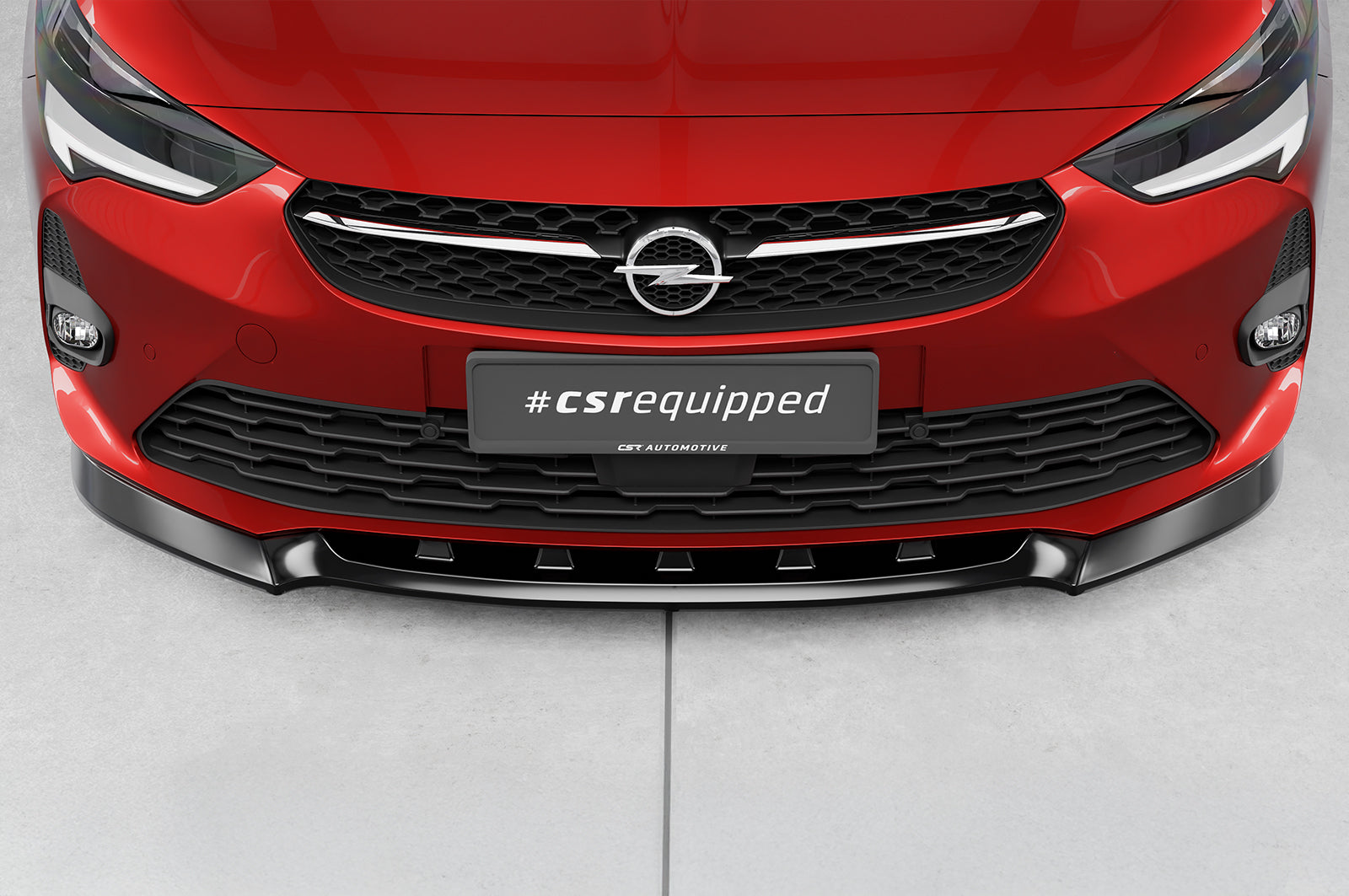 CSR Frontspoiler | Cup-Spoilerlippe mit ABE für Opel Corsa F GS-Line CSL436-L Unlackiert roh (Lackierung erforderlich)