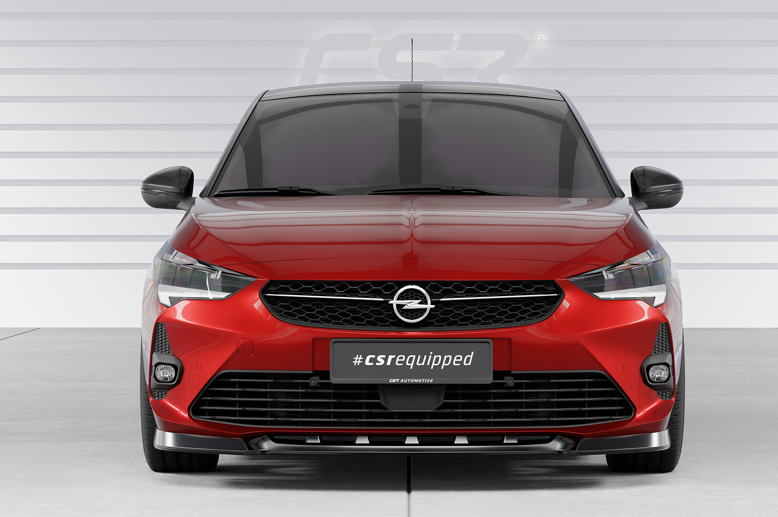 CSR Frontspoiler | Cup-Spoilerlippe mit ABE für Opel Corsa F GS-Line CSL436-L Unlackiert roh (Lackierung erforderlich)