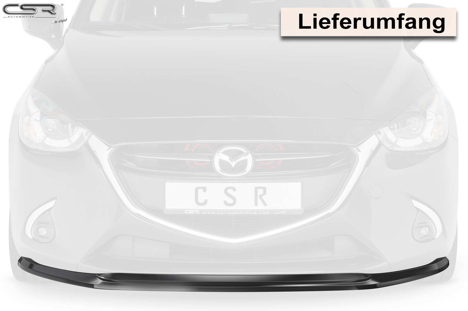 CSR Frontspoiler | Cup-Spoilerlippe mit ABE für Mazda 2 (Typ DJ) CSL437