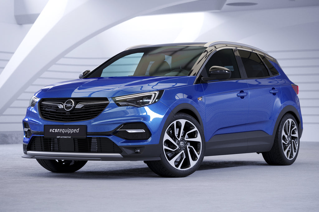 CSR Frontspoiler | Cup-Spoilerlippe mit ABE für Opel Grandland X CSL441-L Unlackiert roh (Lackierung erforderlich)