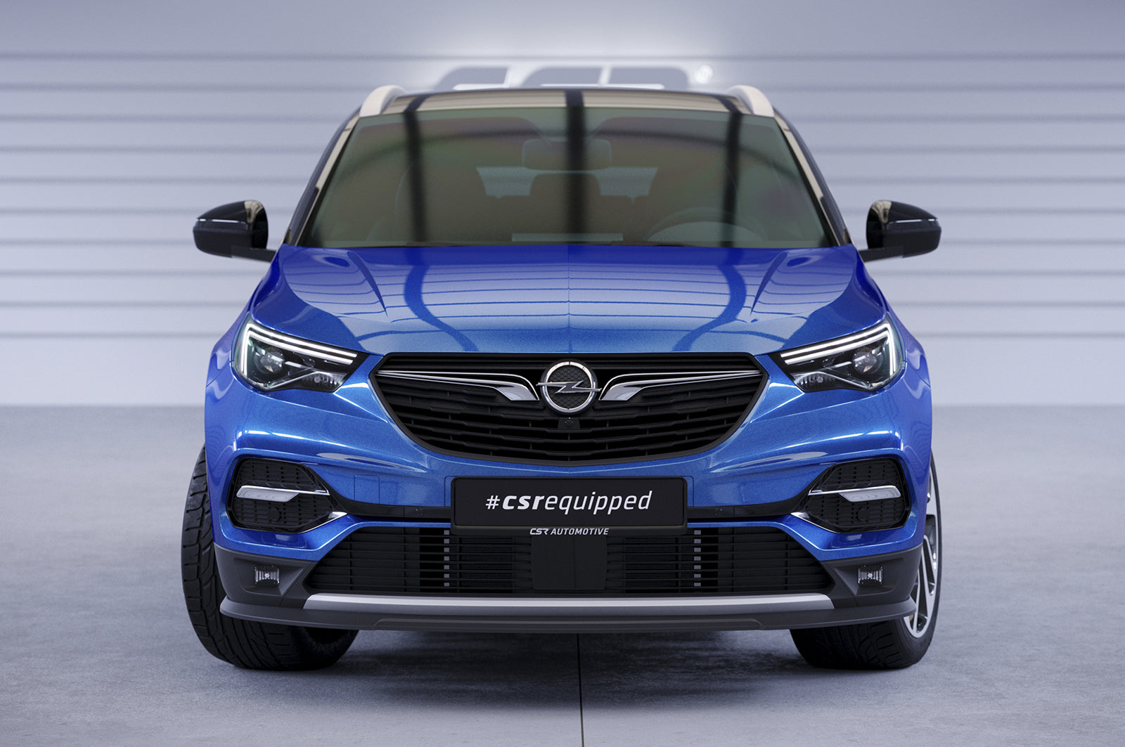 CSR Frontspoiler | Cup-Spoilerlippe mit ABE für Opel Grandland X CSL441-L Unlackiert roh (Lackierung erforderlich)