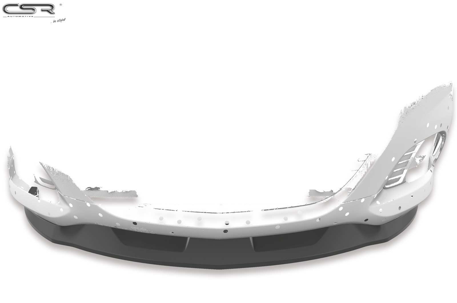 CSR Frontspoiler | Cup-Spoilerlippe mit ABE für Opel Corsa D OPC CSL443-S Strukturiert schwarz matt (keine Lackierung erforderlich)