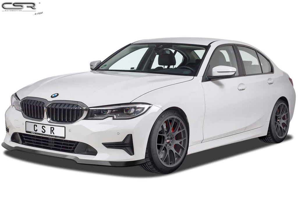 CSR Frontspoiler | Cup-Spoilerlippe mit ABE für BMW 3er G20 Limousine / G21 Touring CSL444-S Strukturiert schwarz matt (keine Lackierung erforderlich)