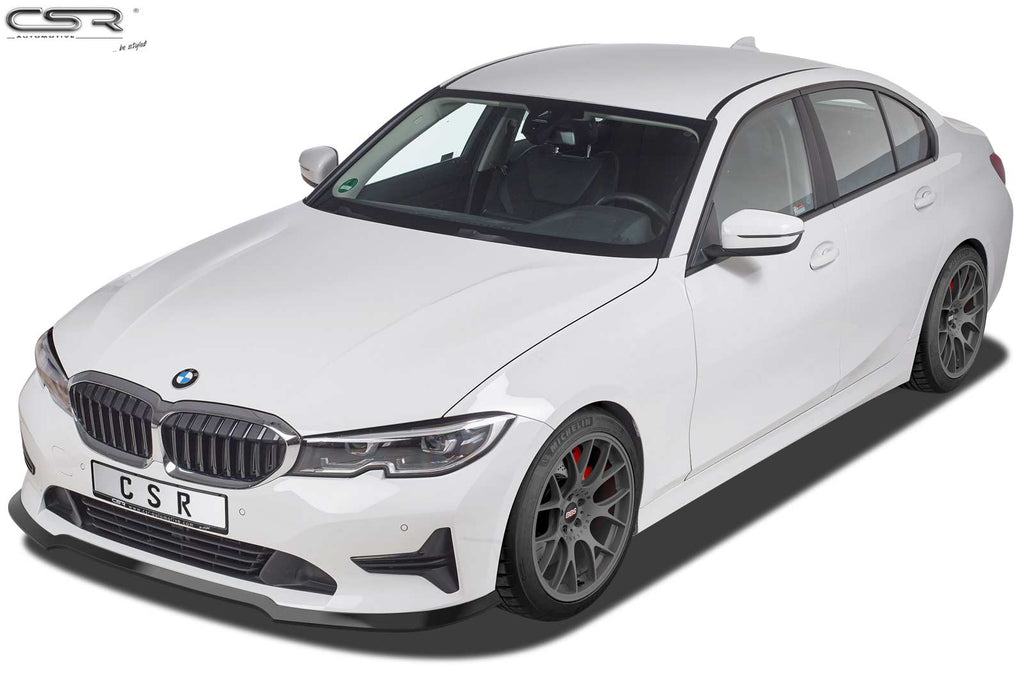 CSR Frontspoiler | Cup-Spoilerlippe mit ABE für BMW 3er G20 Limousine / G21 Touring CSL444-L Unlackiert roh (Lackierung erforderlich)