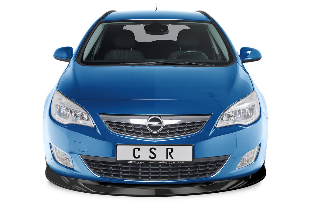 CSR Frontspoiler | Cup-Spoilerlippe mit ABE für Opel Astra J CSL447-C Carbon Look Hochglanz (keine Lackierung erforderlich)
