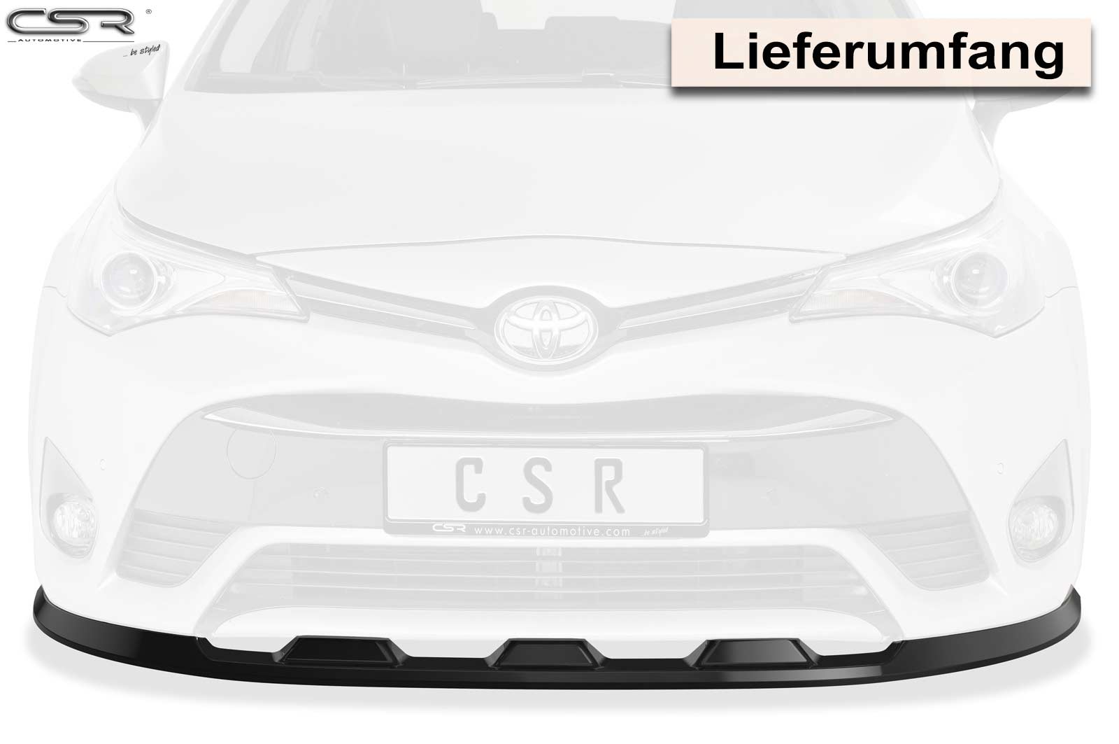 CSR Frontspoiler | Cup-Spoilerlippe mit ABE für Toyota Avensis (T27) CSL449