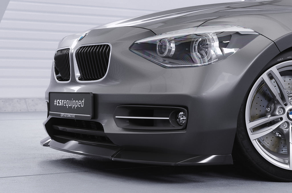 CSR Frontspoiler | Cup-Spoilerlippe mit ABE für BMW 1er F20 / F21 CSL450-S Strukturiert schwarz matt (keine Lackierung erforderlich)