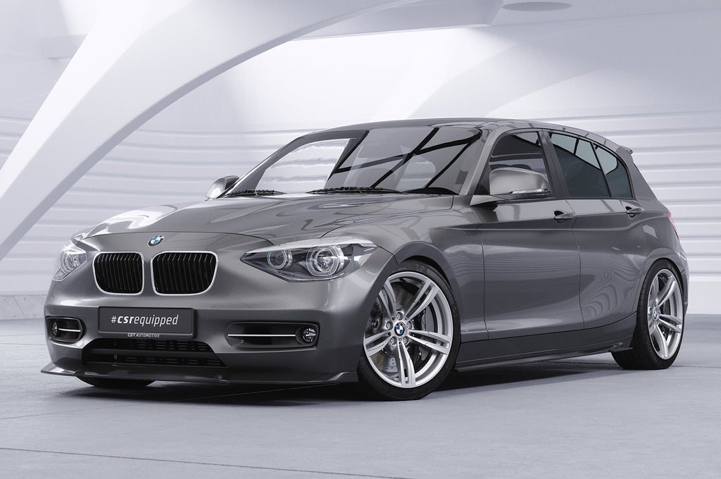 CSR Frontspoiler | Cup-Spoilerlippe mit ABE für BMW 1er F20 / F21 CSL450-S Strukturiert schwarz matt (keine Lackierung erforderlich)