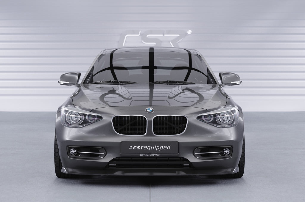 CSR Frontspoiler | Cup-Spoilerlippe mit ABE für BMW 1er F20 / F21 CSL450-G Glossy schwarz Hochglanz (keine Lackierung erforderlich)