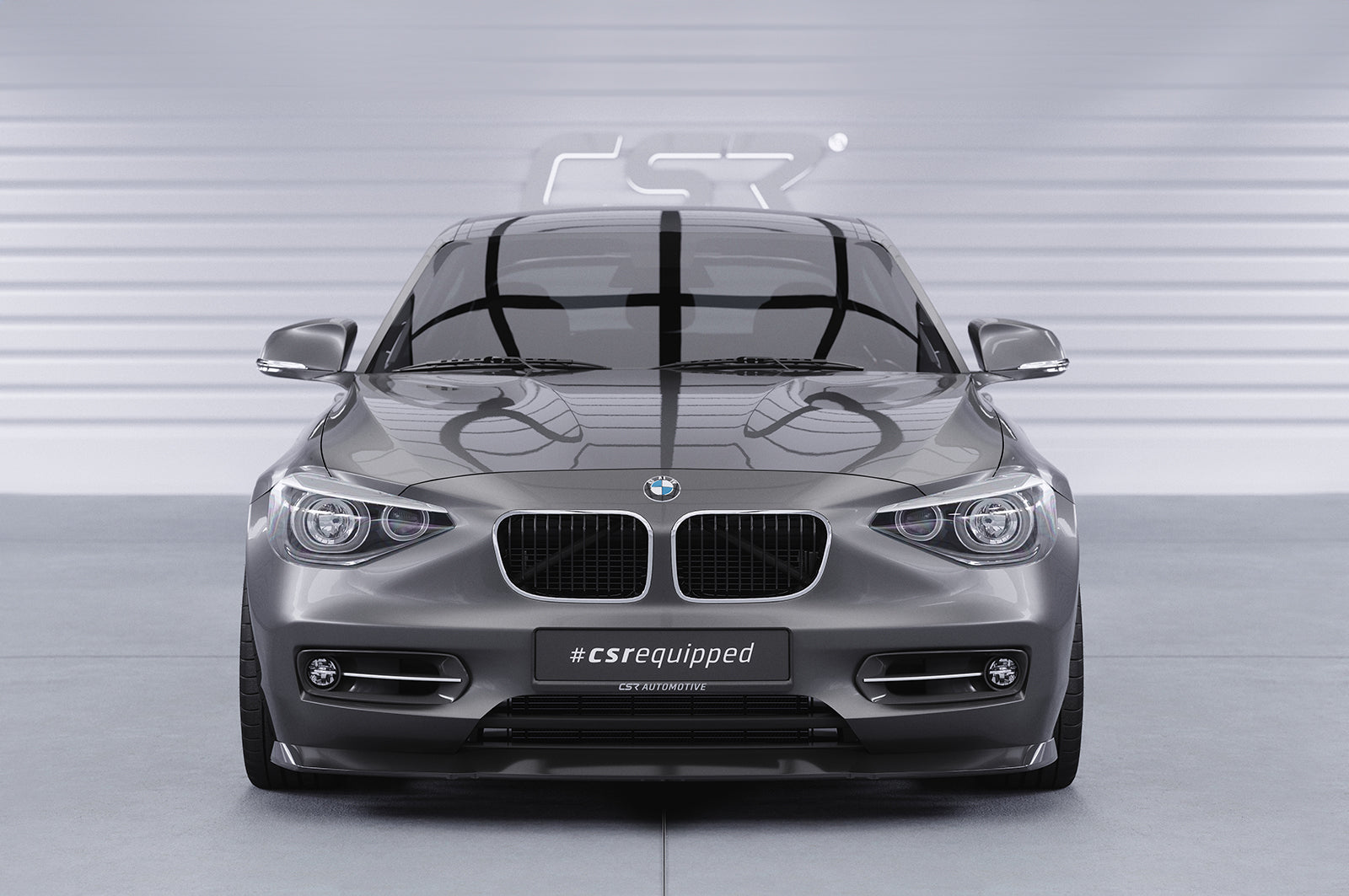 CSR Frontspoiler | Cup-Spoilerlippe mit ABE für BMW 1er F20 / F21 CSL450-S Strukturiert schwarz matt (keine Lackierung erforderlich)