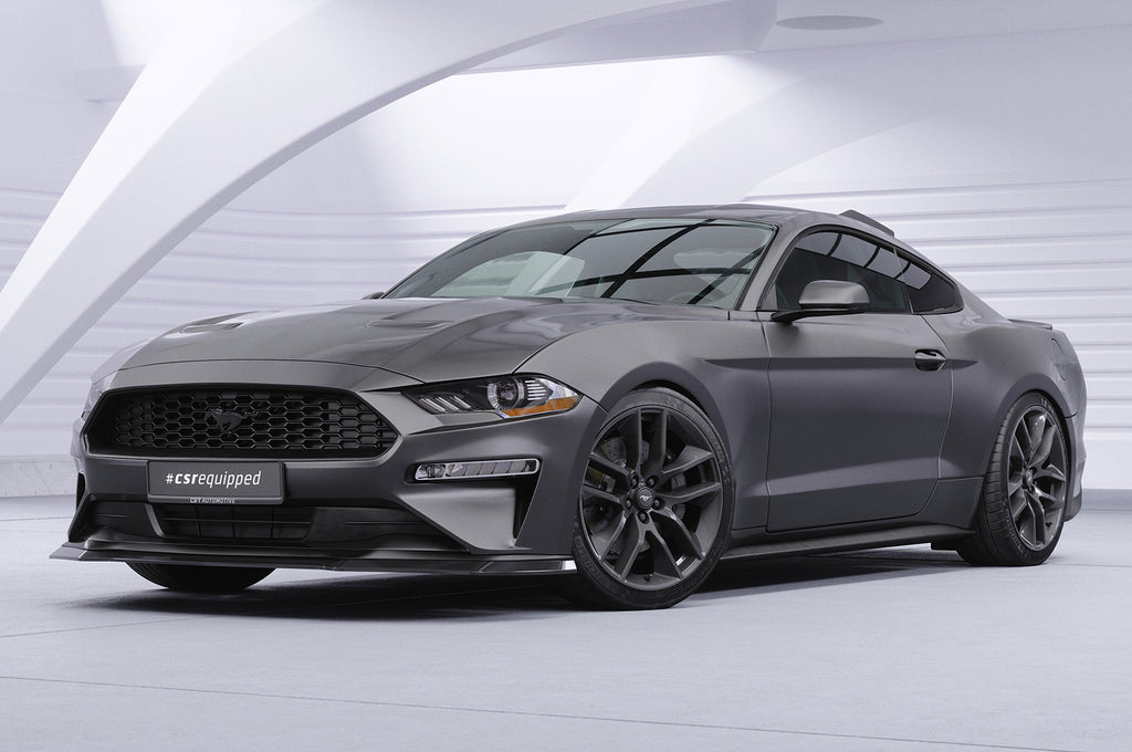 CSR Frontspoiler | Cup-Spoilerlippe mit ABE für Ford Mustang VI CSL452-L Unlackiert roh (Lackierung erforderlich)