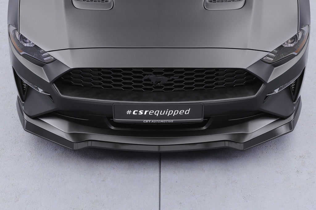 CSR Frontspoiler | Cup-Spoilerlippe mit ABE für Ford Mustang VI CSL452-S Strukturiert schwarz matt (keine Lackierung erforderlich)