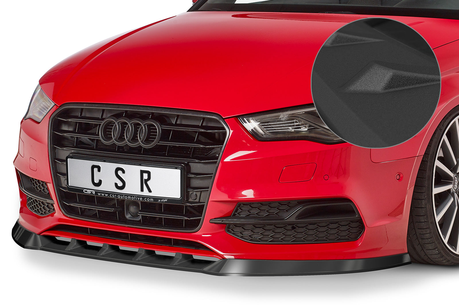 CSR Frontspoiler | Cup-Spoilerlippe mit ABE für Audi S3 / A3 8V S-Line Cabrio / Limo CSL453