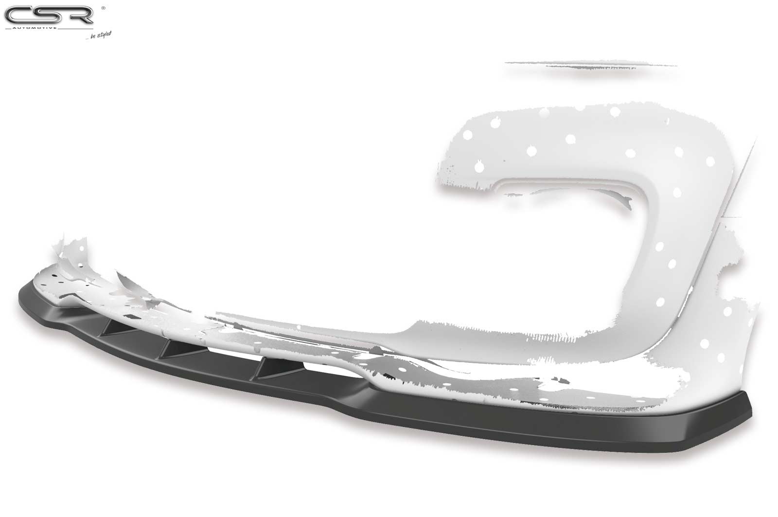 CSR Frontspoiler | Cup-Spoilerlippe mit ABE für Mini R56 John Cooper Works CSR-CSL454-C Carbon Look Hochglanz (keine Lackierung erforderlich)