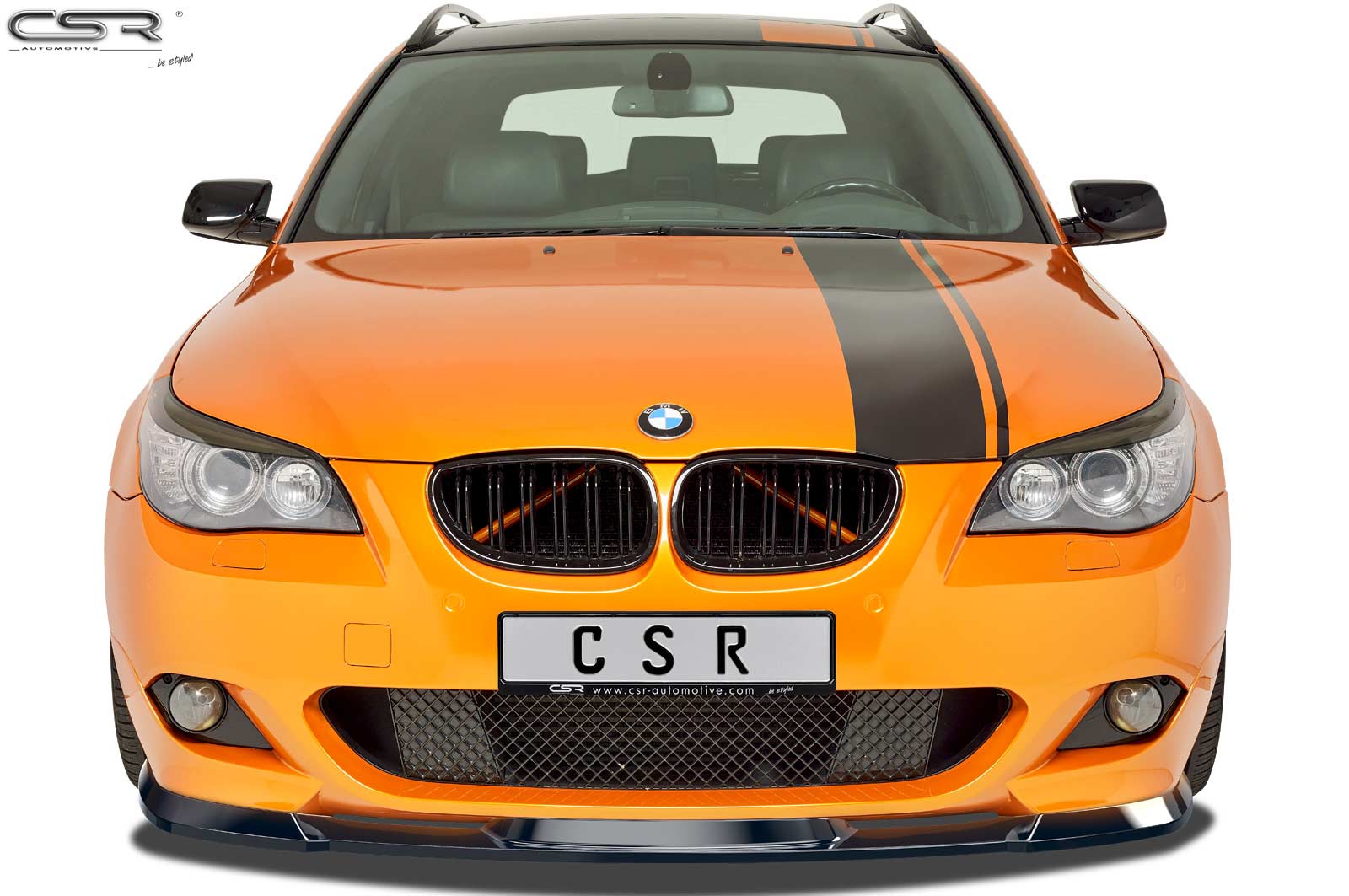 CSR Frontspoiler | Cup-Spoilerlippe mit ABE für BMW 5er E60/E61 M-Paket CSR-CSL455-L Unlackiert roh (Lackierung erforderlich)