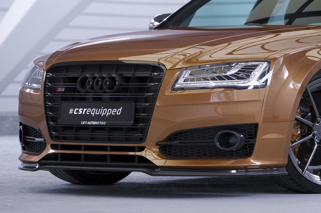 CSR Frontspoiler | Cup-Spoilerlippe mit ABE für Audi S8 / S8 Plus D4 (Typ 4H) CSL458-L Unlackiert roh (Lackierung erforderlich)