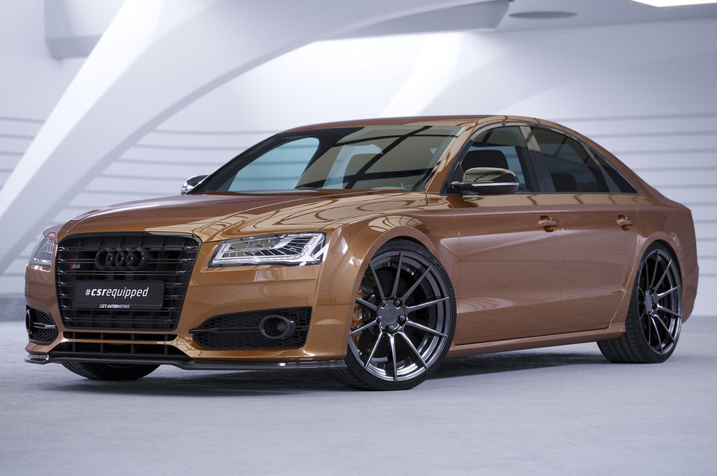 CSR Frontspoiler | Cup-Spoilerlippe mit ABE für Audi S8 / S8 Plus D4 (Typ 4H) CSL458-L Unlackiert roh (Lackierung erforderlich)