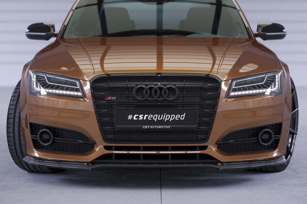 CSR Frontspoiler | Cup-Spoilerlippe mit ABE für Audi S8 / S8 Plus D4 (Typ 4H) CSL458-L Unlackiert roh (Lackierung erforderlich)