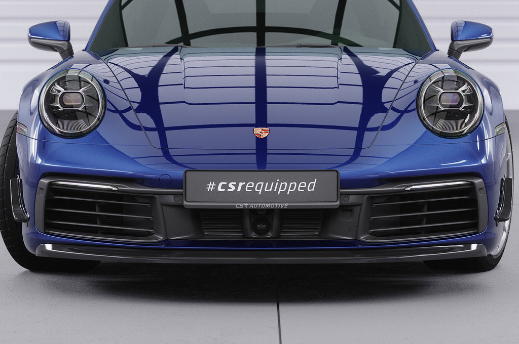 CSR Frontspoiler | Cup-Spoilerlippe mit ABE für Porsche 911/992 CSL461-L Unlackiert roh (Lackierung erforderlich)