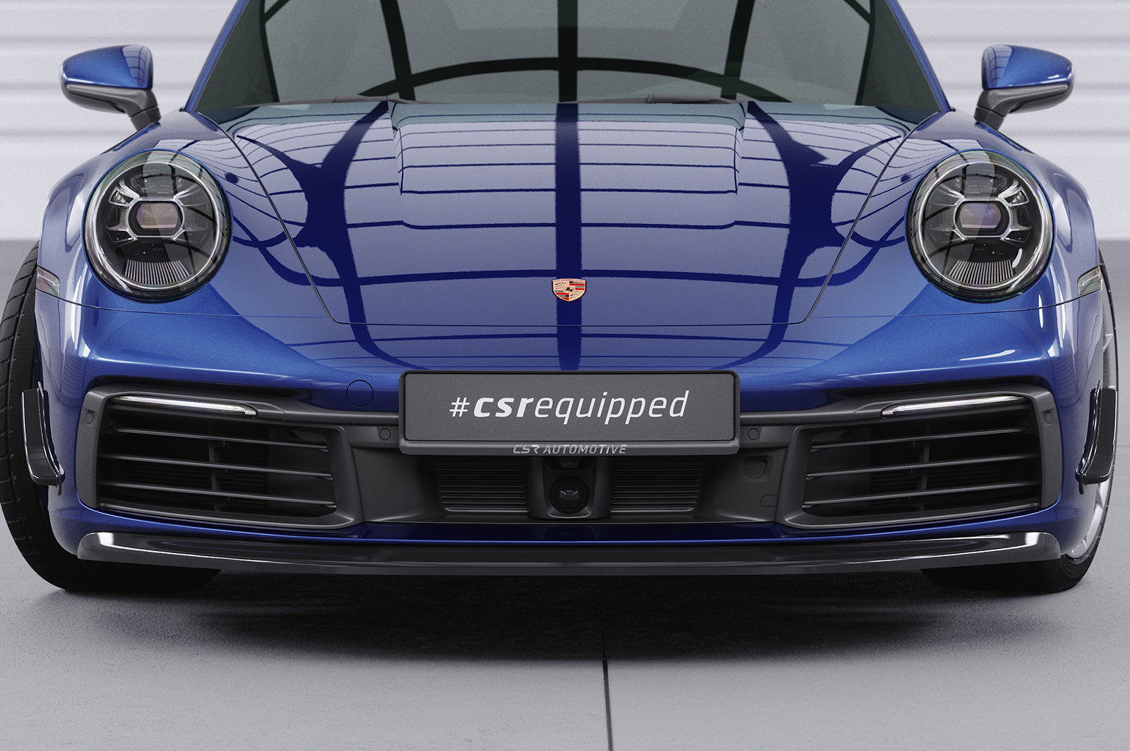 CSR Frontspoiler | Cup-Spoilerlippe mit ABE für Porsche 911/992 CSL461-L Unlackiert roh (Lackierung erforderlich)