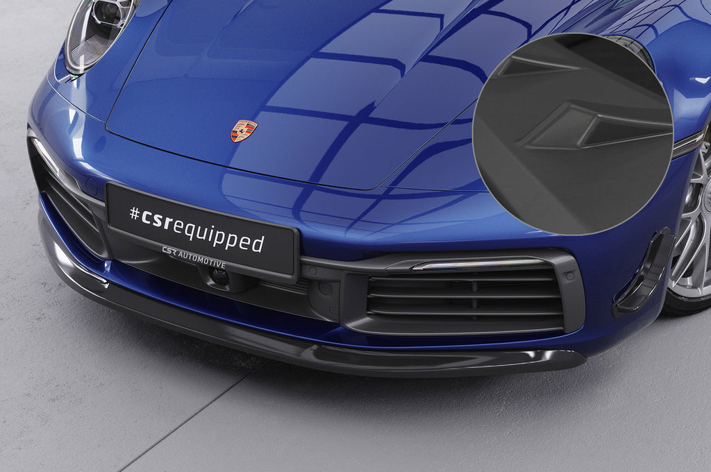 CSR Frontspoiler | Cup-Spoilerlippe mit ABE für Porsche 911/992 CSL461-L Unlackiert roh (Lackierung erforderlich)