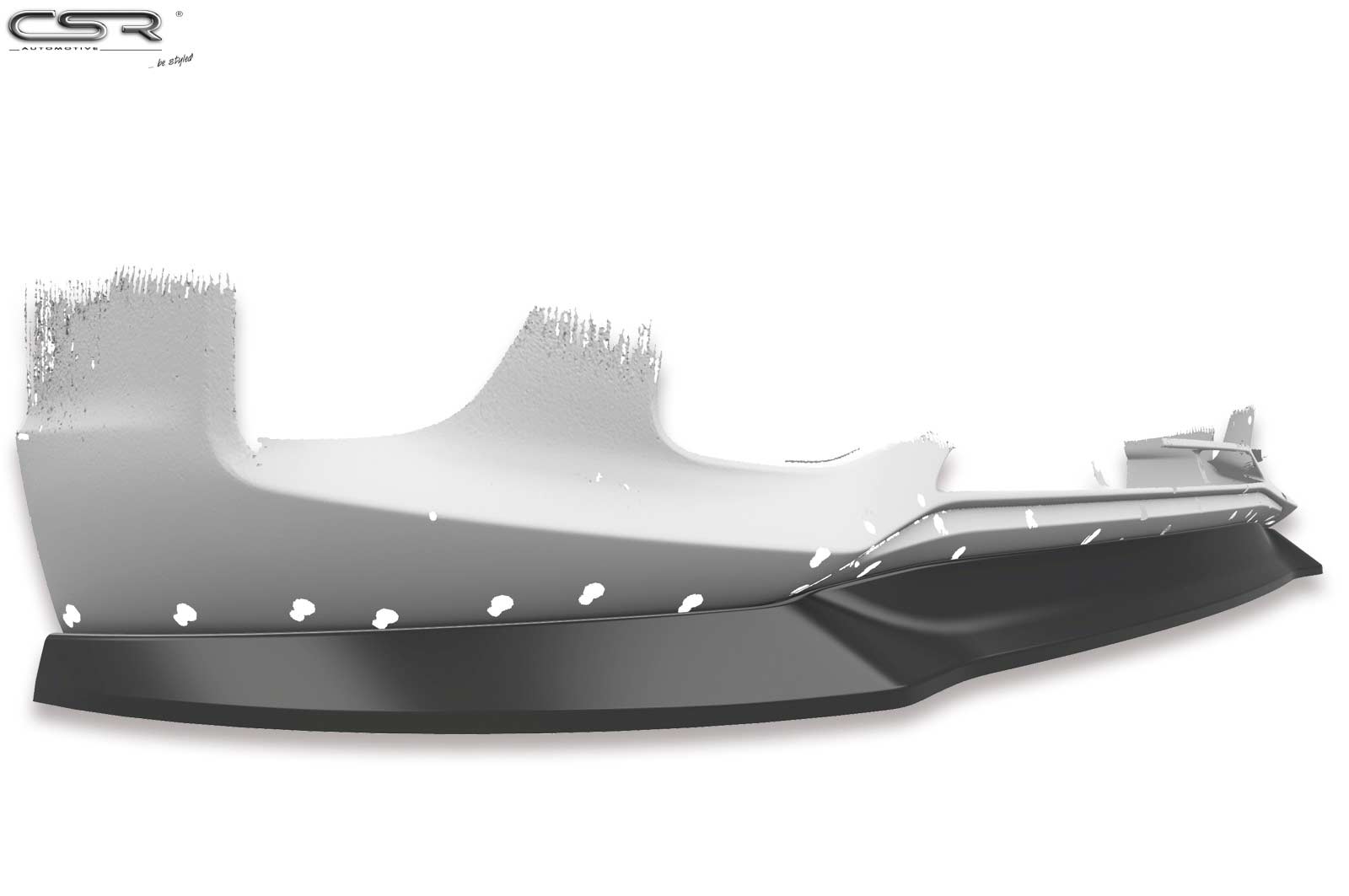 CSR Frontspoiler | Cup-Spoilerlippe mit ABE für Kia Picanto (JA) CSL463-C Carbon Look Hochglanz (keine Lackierung erforderlich)