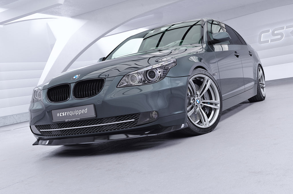 CSR Frontspoiler | Cup-Spoilerlippe mit ABE für BMW 5er E60 / E61 Facelift CSL467-L Unlackiert roh (Lackierung erforderlich)