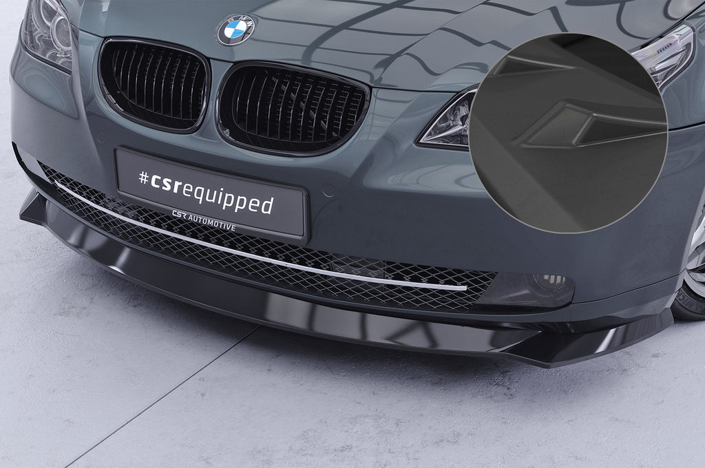 CSR Frontspoiler | Cup-Spoilerlippe mit ABE für BMW 5er E60 / E61 Facelift CSL467-L Unlackiert roh (Lackierung erforderlich)
