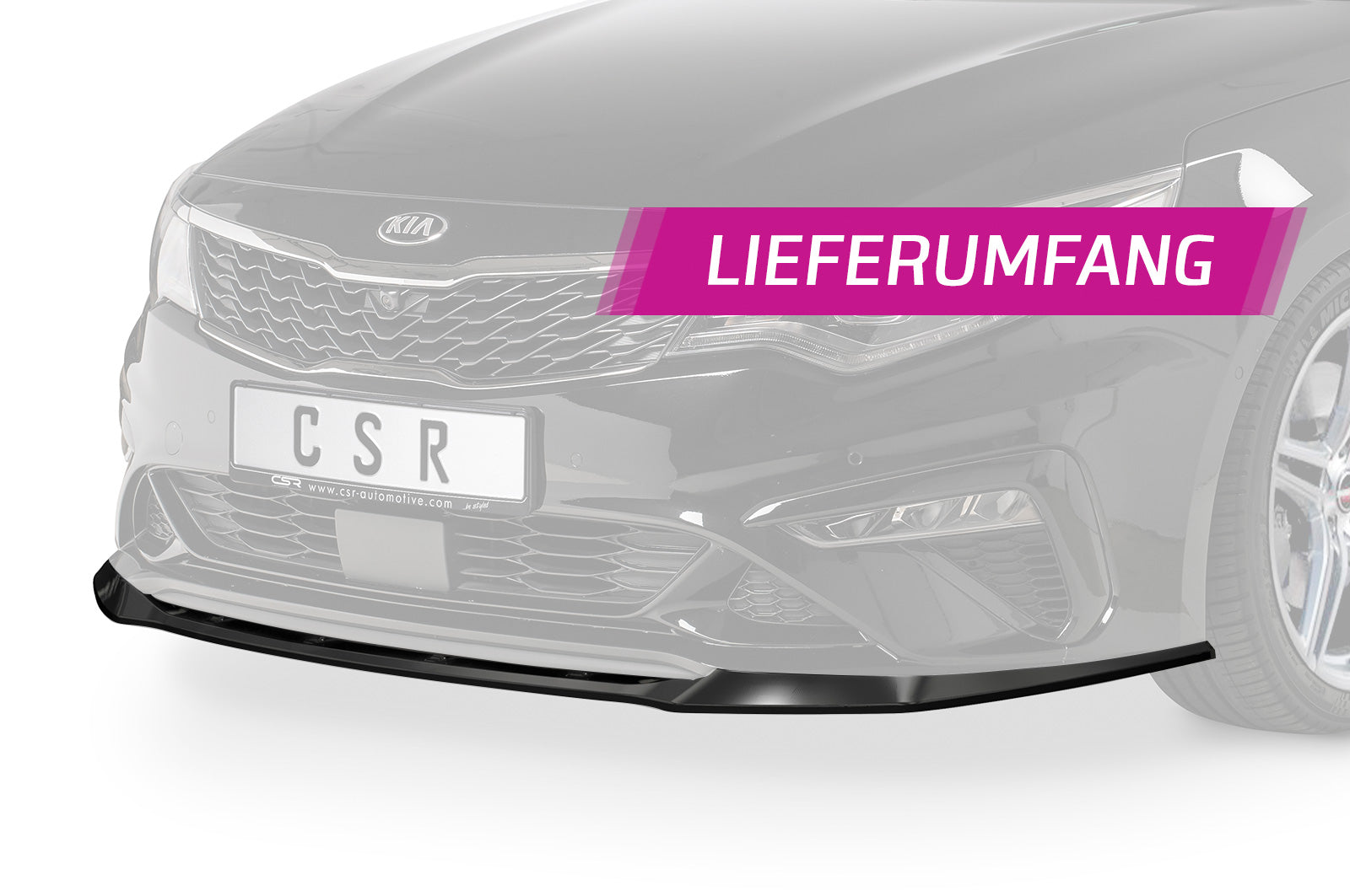 CSR Frontspoiler | Cup-Spoilerlippe mit ABE für Kia Optima (JF) GT/GT-Line CSL469