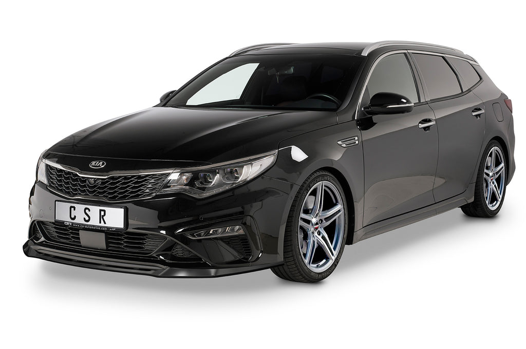 CSR Frontspoiler | Cup-Spoilerlippe mit ABE für Kia Optima (JF) GT/GT-Line CSL469-G Glossy schwarz Hochglanz (keine Lackierung erforderlich)
