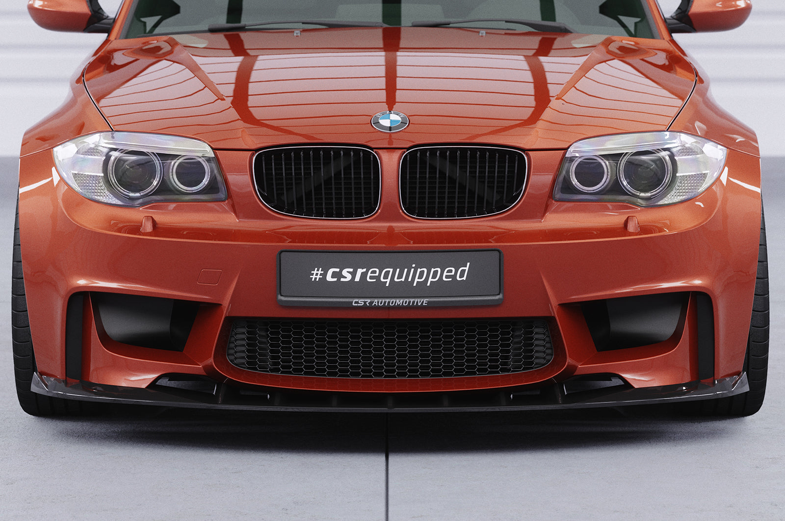 CSR Frontspoiler | Cup-Spoilerlippe mit ABE für BMW 1er E82 M Coupe CSL471-L Unlackiert roh (Lackierung erforderlich)