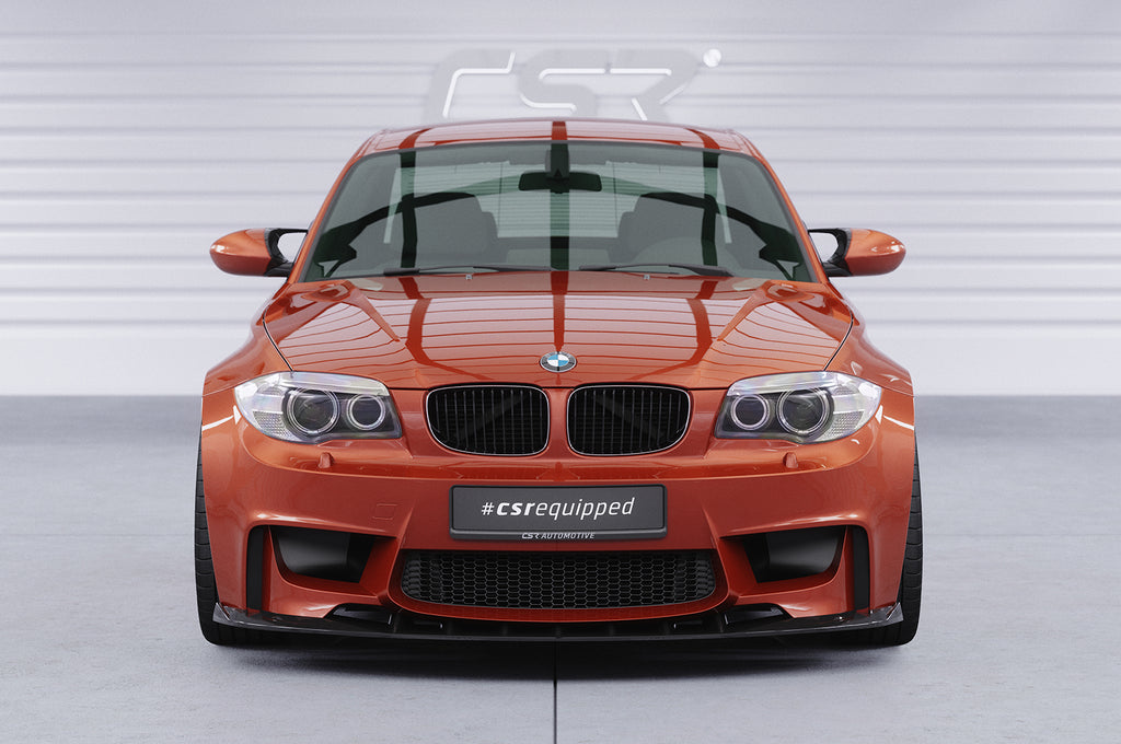 CSR Frontspoiler | Cup-Spoilerlippe mit ABE für BMW 1er E82 M Coupe CSL471-L Unlackiert roh (Lackierung erforderlich)