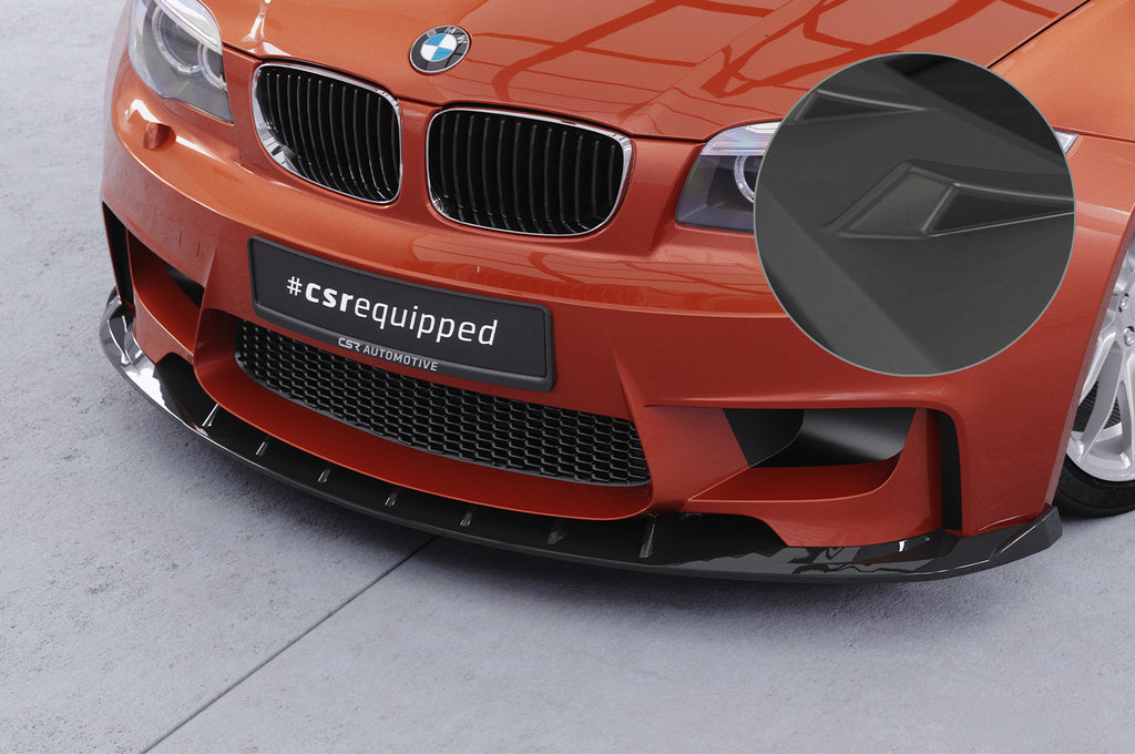 CSR Frontspoiler | Cup-Spoilerlippe mit ABE für BMW 1er E82 M Coupe CSL471-L Unlackiert roh (Lackierung erforderlich)