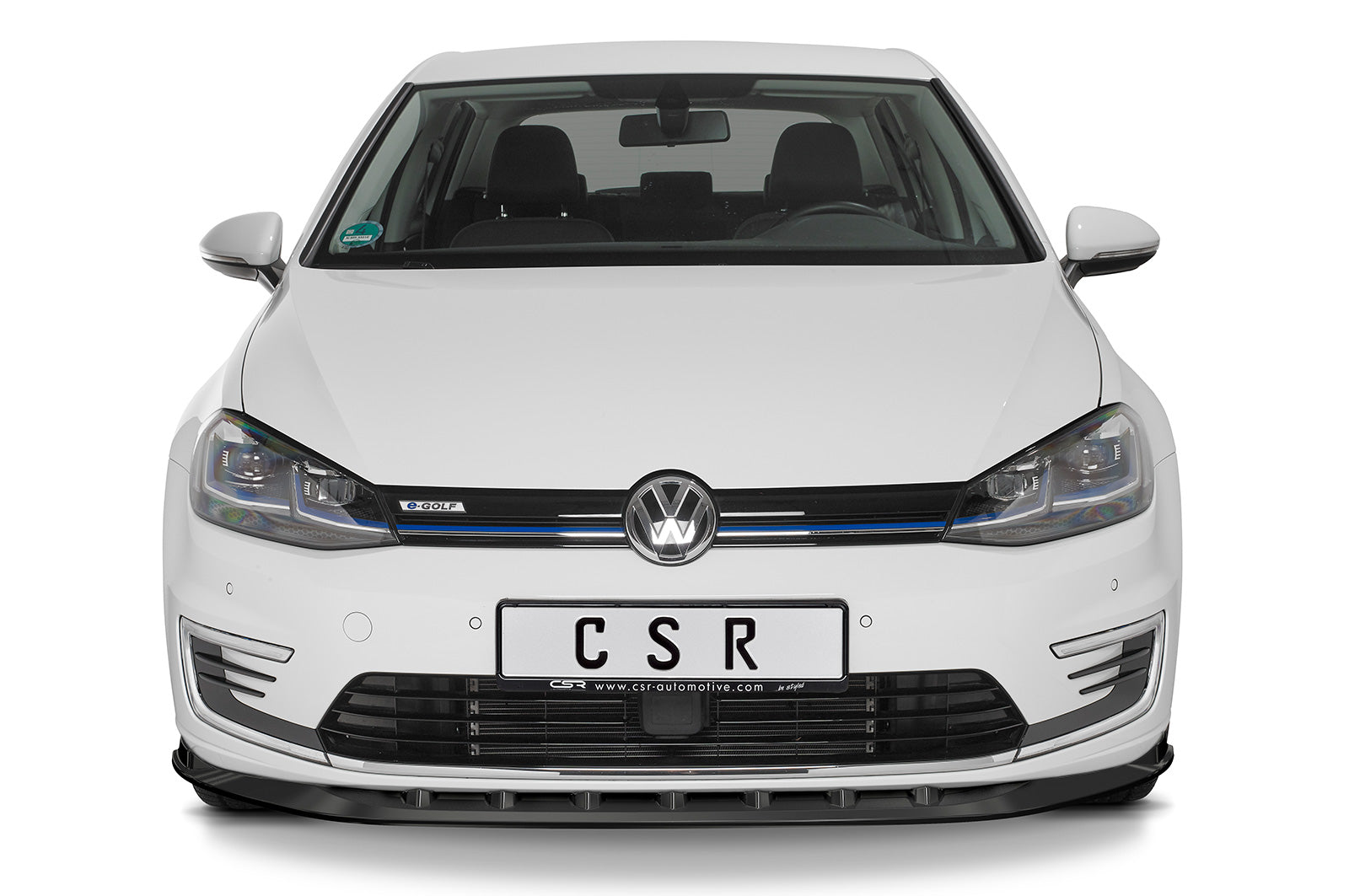 CSR Frontspoiler | Cup-Spoilerlippe mit ABE für VW e-Golf CSL474-S Strukturiert schwarz matt (keine Lackierung erforderlich)