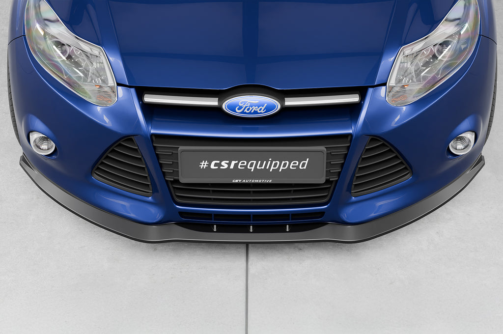 CSR Frontspoiler | Cup-Spoilerlippe mit ABE für Ford Focus MK3 Basis CSL477-L Unlackiert roh (Lackierung erforderlich)
