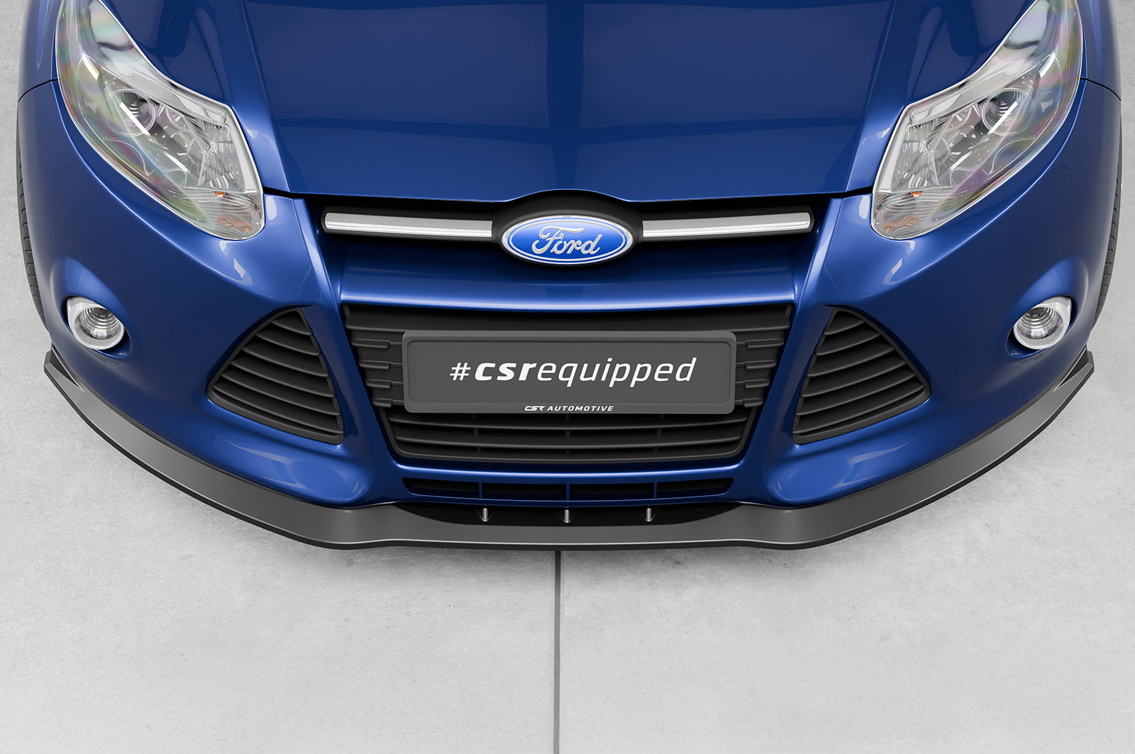 CSR Frontspoiler | Cup-Spoilerlippe mit ABE für Ford Focus MK3 Basis CSL477-L Unlackiert roh (Lackierung erforderlich)