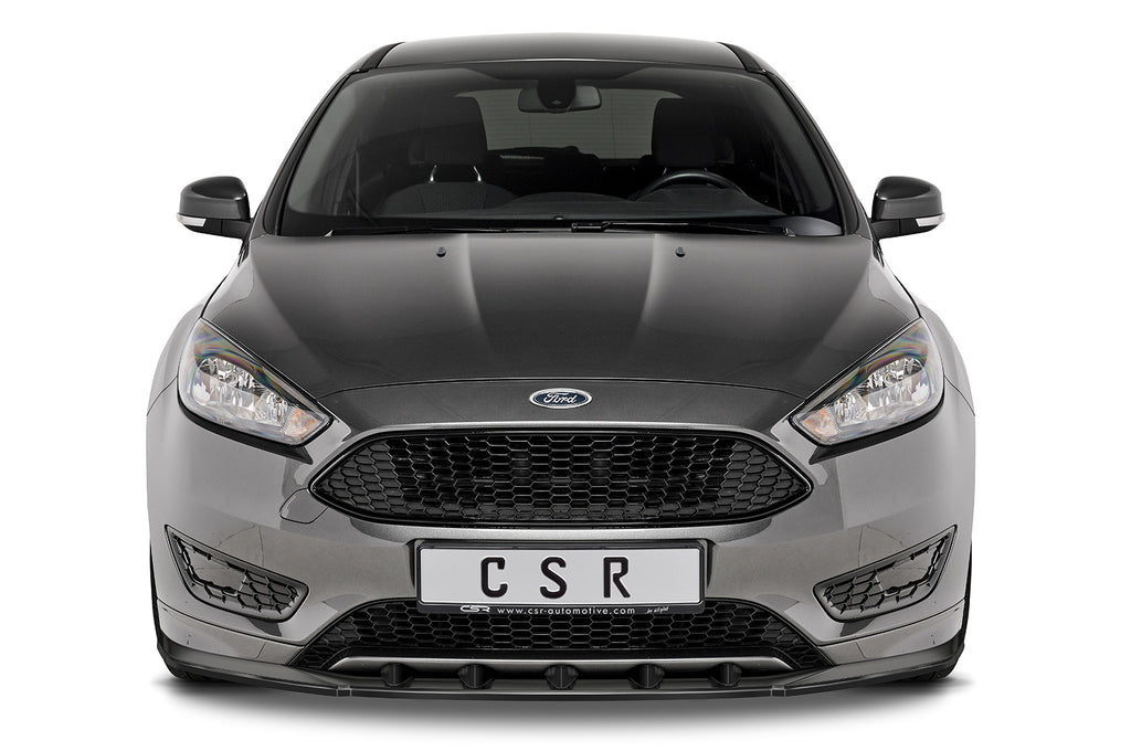 CSR Frontspoiler | Cup-Spoilerlippe mit ABE für Ford Focus MK3 ST-Line CSL478-S Strukturiert schwarz matt (keine Lackierung erforderlich)